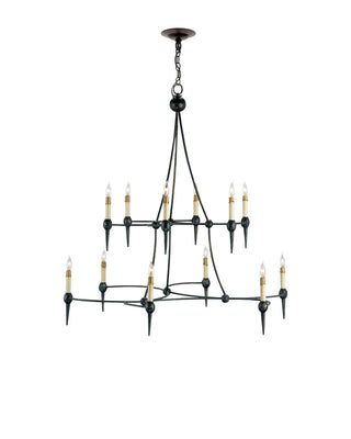 Danielli 12 Light Chandelier in French Black
