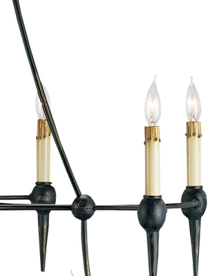 Danielli 12 Light Chandelier in French Black
