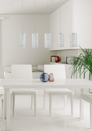Aston 40 inch LED Pendant in Chrome