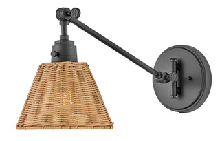 Arti Medium Swing Arm Single Light Sconce in Black