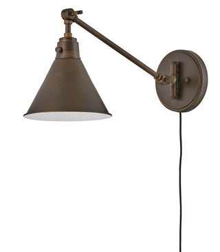 Arti Medium Swing Arm Single Light Sconce in Olde Bronze