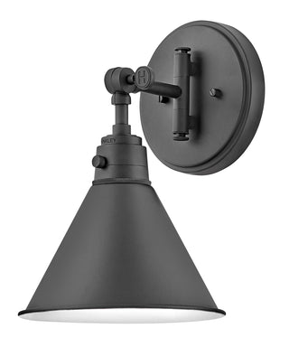 Arti Medium Swing Arm Single Light Sconce in Black