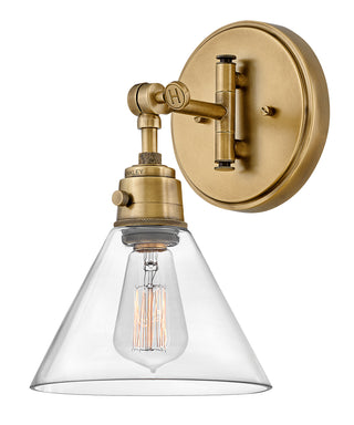 Arti Medium Swing Arm Single Light Sconce in Heritage Brass