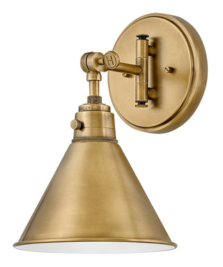 Arti Medium Swing Arm Single Light Sconce in Heritage Brass