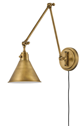 Arti Medium Swing Arm Single Light Sconce in Heritage Brass