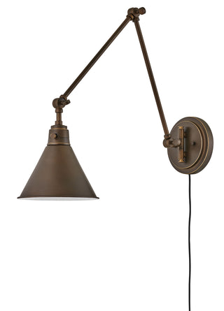 Arti Medium Swing Arm Single Light Sconce in Olde Bronze