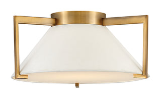 Calla Medium Flush Mount in Brushed Bronze