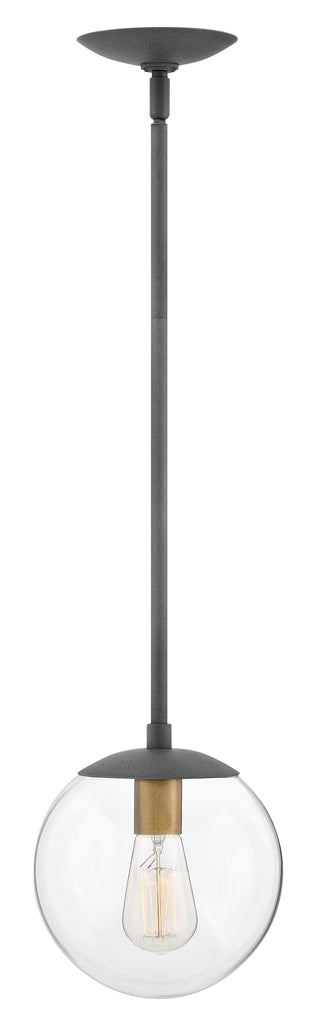 Warby Small Pendant in Aged Zinc