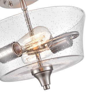Caily 2-Light Semi-Flush Ceiling Mount Brushed Nickel