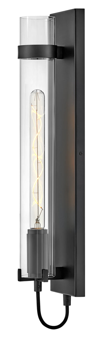 Ryden Large Tall Single Light Sconce in Black