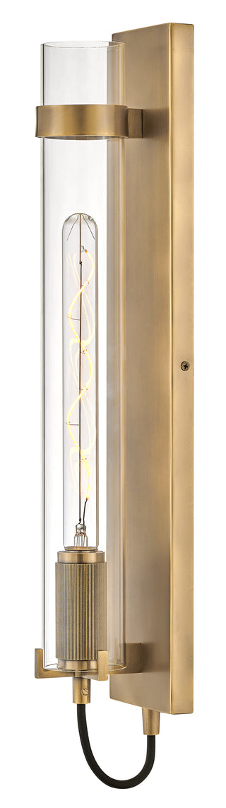 Ryden Large Tall Single Light Sconce in Heritage Brass