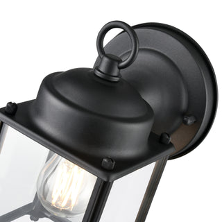 1-Light Outdoor Wall Sconce Textured Black