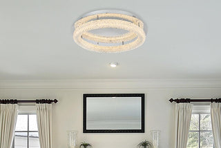 Bowen 26 inch Adjustable LED Flush Mount in Chrome