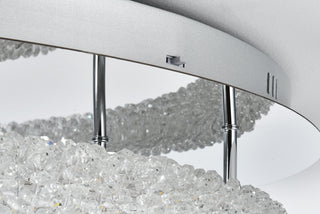 Bowen 29.5 inch LED Flush Mount in Chrome