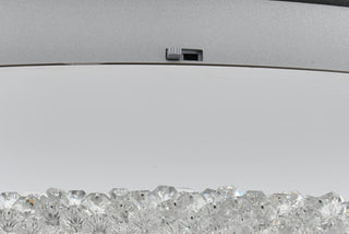 Bowen 33.5 inch LED Flush Mount in Chrome
