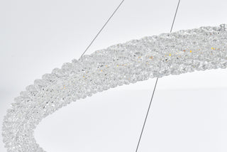Bowen 42 inch LED chandelier in chrome