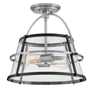 Tournon Medium Semi-Flush Mount in Brushed Nickel