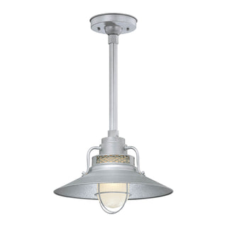 Millennium - RRRS14-GA - One Light Pendant - R Series - Galvanized
