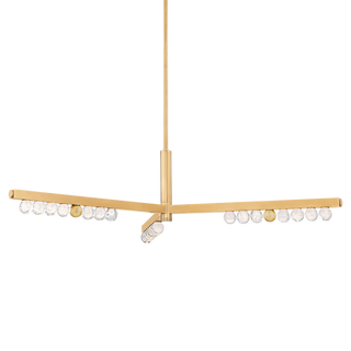 ANNECY Chandelier In Vintage Brass Finish