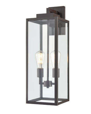 2-Light Outdoor Wall Sconce - Powder Coated Bronze