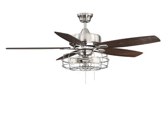 Wind Star 52" Ceiling Fan in Brushed Pewter