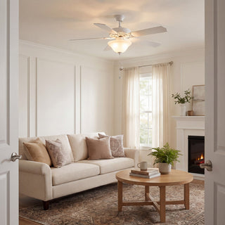 First Value 52" Ceiling Fan in White