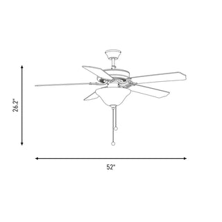 First Value 52" Ceiling Fan in White