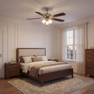 First Value 52" Ceiling Fan in Brushed Nickel