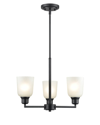 Amberle 3-Light Chandelier Ceiling Light Matte Black