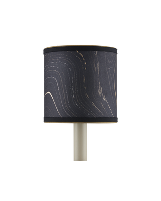 Marble Black Paper Drum Chandelier Shade