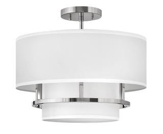 Graham Medium Semi-flush Mount in Polished Nickel