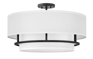 Graham Medium Semi-Flush Mount in Black