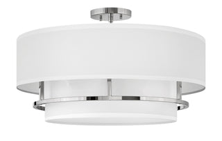 Graham Medium Semi-Flush Mount in Polished Nickel