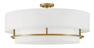 Graham Large Convertible Semi-flush Mount in Lacquered Brass