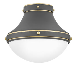 Oliver Medium Flush Mount in Dark Matte Grey