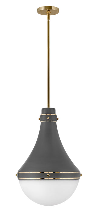 Oliver Medium Pendant in Dark Matte Grey