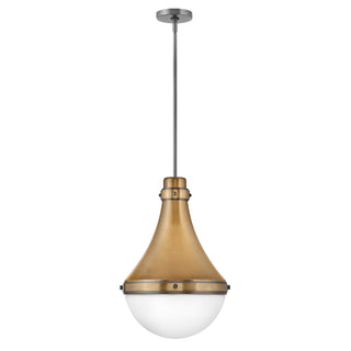 Oliver Medium Pendant in Heritage Brass