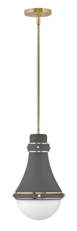 Oliver Small Pendant in Dark Matte Grey