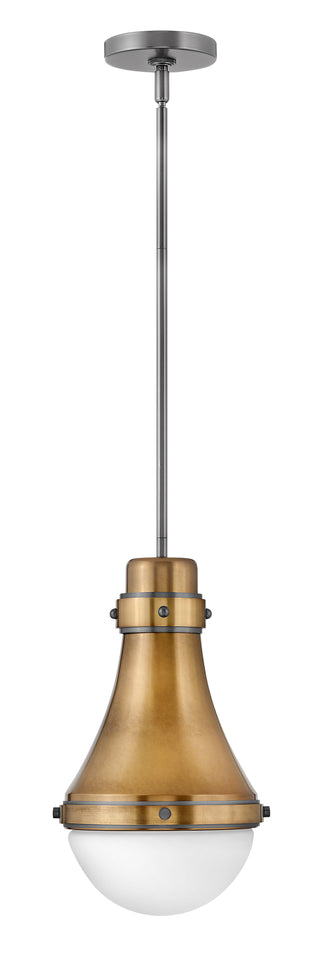 Oliver Small Pendant in Heritage Brass