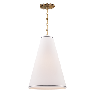 Worth Pendant with Aged Brass Finish