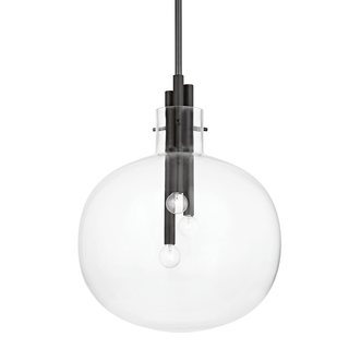 Hempstead Pendant with Black Brass Finish