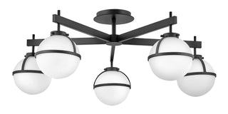 Hollis Large Semi-flush Mount in Black