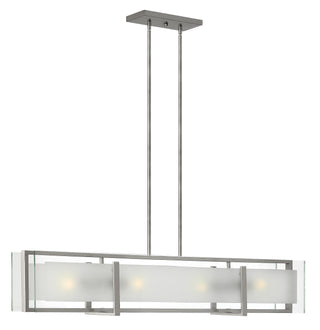 Latitude Medium Four Light Linear in Brushed Nickel