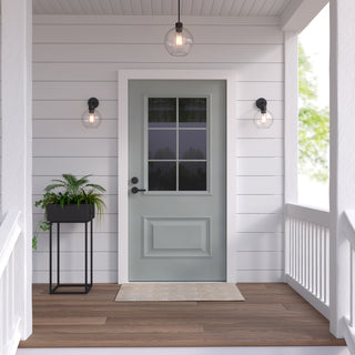 Basin 1-Light Outdoor Wall Sconce Powder Coated Black