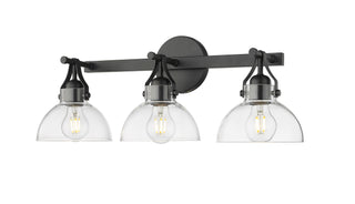 3-Light Vanity Matte Black