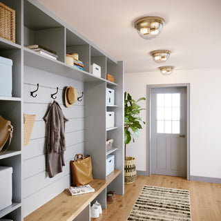 Ashford 2-Light Flushmount Ceiling - Modern Gold