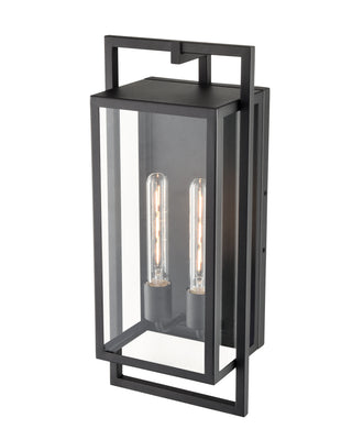 Agatha 2-Light Outdoor Wall Sconce Textured Black