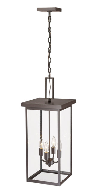 Barkeley 4-Light Outdoor Hanging Lantern Powder Coated Bronze