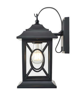 Allbert 1-Light Outdoor Wall Sconce Powder Coated Black