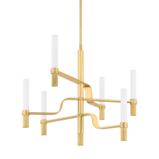 ALLENTOWN Chandelier with Aged Brass Finish